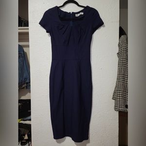 Navy blue professional dress
